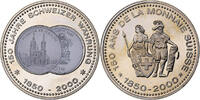 Suisse Medaille 150 Ans de la Monnaie Suisse, 20 FRANCS, Cupro-nickel -