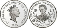 Guernesey 5 Pounds Élisabeth II, British Royal Mint, Argent -