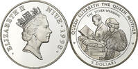 Nioué 5 Dollars Niue, Élisabeth II, Argent -