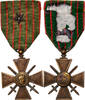 France Medaille Croix de Guerre, Une Etoile, Good Quality, Bronze -