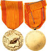 France Medaille Insigne du Réfractaire, Excellent Quality, Hollebeck, Gilt -