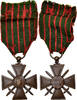 France Medaille Croix de Guerre, Très bon état, Bronze, 36 -