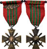 France Medaille Croix de Guerre, Une Citation, Excellent Quality -