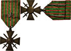 France Médaille Croix de Guerre, WAR, Une Citation, Excellent -