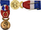 France Médaille Honneur-Travail, République Française, Couronne -