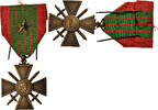 France Médaille Croix de Guerre, Une Citation, Non circulé, Bronze, 36 -
