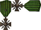 France Medaille Croix de Guerre, Une Citation, Excellent Quality -