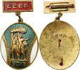 Russie Broche Exposition Agricole de l'Union Soviétique, Laiton -
