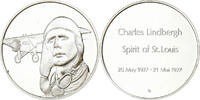 France Medaille Aviation, Charles Lindbergh,1927, Argent -