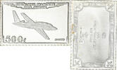 France Medaille Timbre, Avion Magister, 500 Francs, Argent -