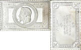 France Medaille Timbre, Napoléon III, Effigie Laurée, 5 Francs -