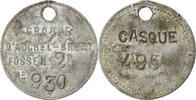 France betaalpenning Mines d'Auchel-Bruay, Fosse N°2, Casque, Aluminium -