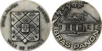 France Medaille Ville de Bras-Panon, Réunion, Silvered Metal -