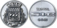 France Medaille Terminal S.I.C, Paris, Bronze argenté -