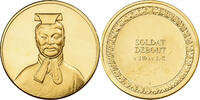 France Medaille Soldat debout, Gilt Bronze -