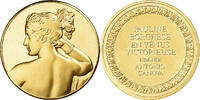 France Medaille Pauline Borghèse en Vénus Victorieuse, Gilt Bronze -