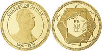 France Medaille Charles De Gaulle, Cupronickel doré -