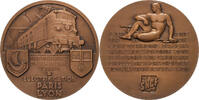 France Medaille S.N.C.F, Electrification Paris-Lyon, Bronze -
