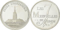 France Medaille 7 Merveilles du Monde, Phare d'Alexandrie, Argent -