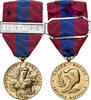 France Médaille Défense Nationale, Infanterie, Très bon état, Bronze, 36 -