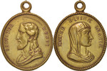 France Médaille Medal, Religious medal, Religions & beliefs, 18EME SIECLE, Cuivre -