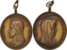 France Médaille Medal, Religious medal, Religions & beliefs, 18EME SIECLE, Cuivre -