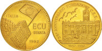 Italie Médaille Medal, European coinage test, 1 ecu, Politics, Society, War -