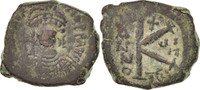Demi-Follis Maurice Tibère, Thessalonique, Bronze, Sear:509 -
