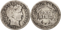 États-Unis Dime Monnaie, Barber Dime, U.S. Mint, Philadelphie -