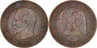 France 2 Centimes Monnaie, Napoleon III, Napoléon III, Strasbourg -