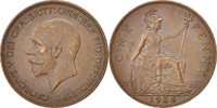 Grande-Bretagne Penny Monnaie, George V, Bronze, KM:838 -