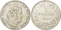 France 5 Francs Monnaie, Louis-Philippe, Lille, Argent, KM:749.13 -