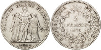 France 5 Francs Monnaie, Hercule, Bordeaux, Argent, KM:820.2 -
