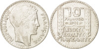 France 10 Francs Monnaie, Turin, Paris, Argent, KM:878, Gadoury:801 -