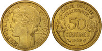 France 50 Centimes Monnaie, Morlon, Paris, Aluminum-Bronze -