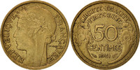 France 50 Centimes Monnaie, Morlon, Aluminum-Bronze, KM:894.1 -