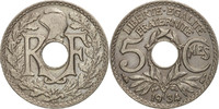 France 5 Centimes Monnaie, Lindauer, Copper-nickel, KM:875 -
