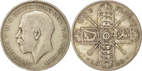 Grande-Bretagne Florin, Two Shillings Monnaie, George V, Argent -