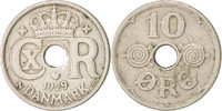 Danemark 10 Öre Monnaie, Christian X, Copenhagen, Copper-nickel -