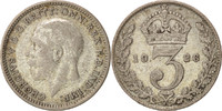 Grande-Bretagne 3 Pence Monnaie, George V, Argent, KM:813a -