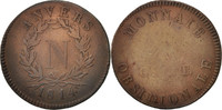 Régions françaises 10 Centimes Monnaie, FRENCH STATES, ANTWERP, Anvers, Bronze, KM:5.2 -