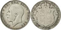 Grande-Bretagne 1/2 Crown Monnaie, George V, Argent, KM:818.1a -