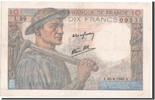 France 10 Francs Billet, 10 F 1941-1949 ''Mineur'', Fayette:8.14 -
