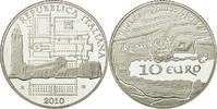 Italie 10 Euro Argent, KM:334 -