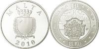 Malte 10 Euro Argent, KM:140 -