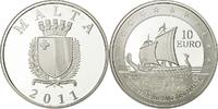 Malte 10 Euro Argent, KM:142 -