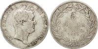 France 5 Francs Monnaie, Louis-Philippe, Rouen, Argent, KM:735.2 -