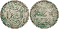 République fédérale allemande 2 Mark Allemagne, République Fédérale, 2 Deutschemark 1951 F (Stuttgart), KM 111 -
