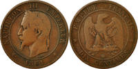 France 10 Centimes Monnaie, Napoleon III, Napoléon III, Strasbourg -