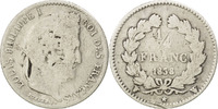 France 1/4 Franc Monnaie, Louis-Philippe, Lille, B, Argent, KM:740.13 -